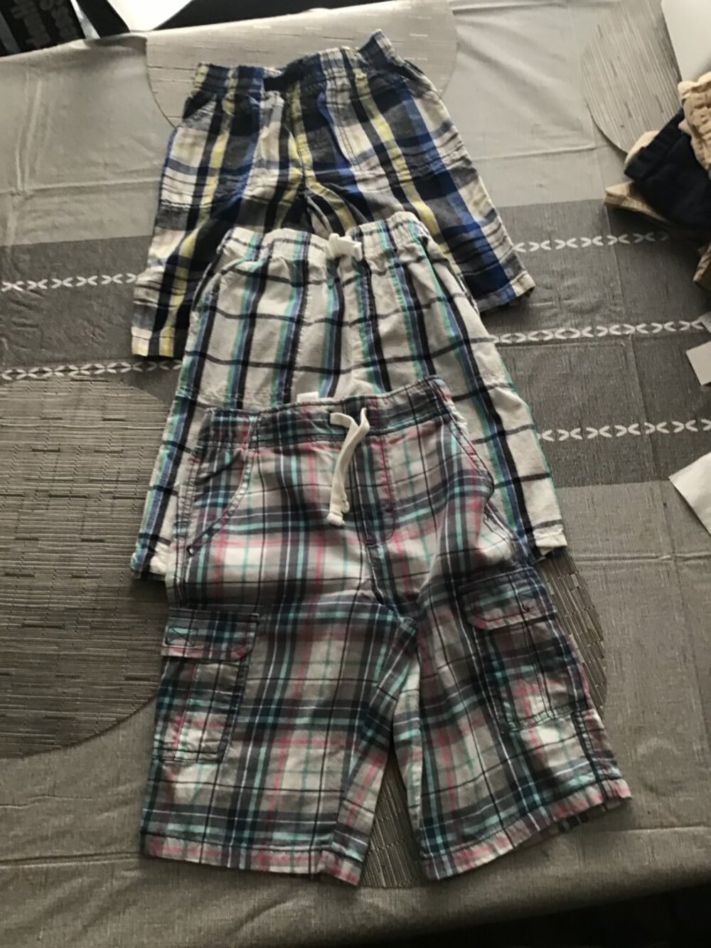 Lot of 3 Boy's Plaid Shorts Size 7--Jumping Beans/Carter's--Great Shape
